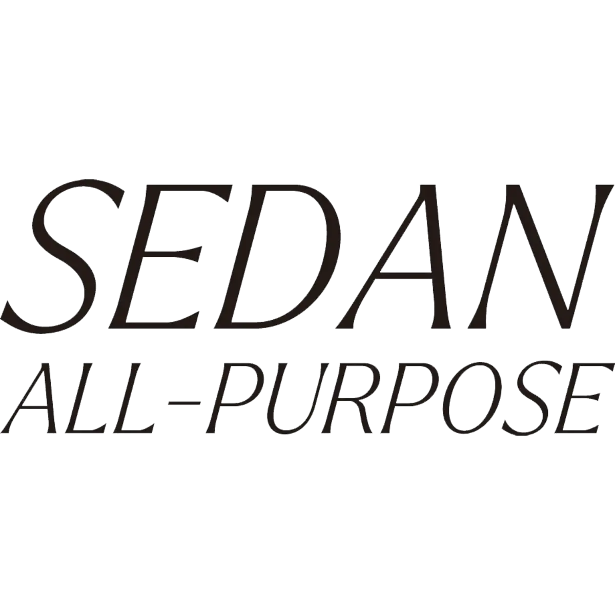 SEDAN ALL-PURPOSE SEDAN ALL-PURPOSE