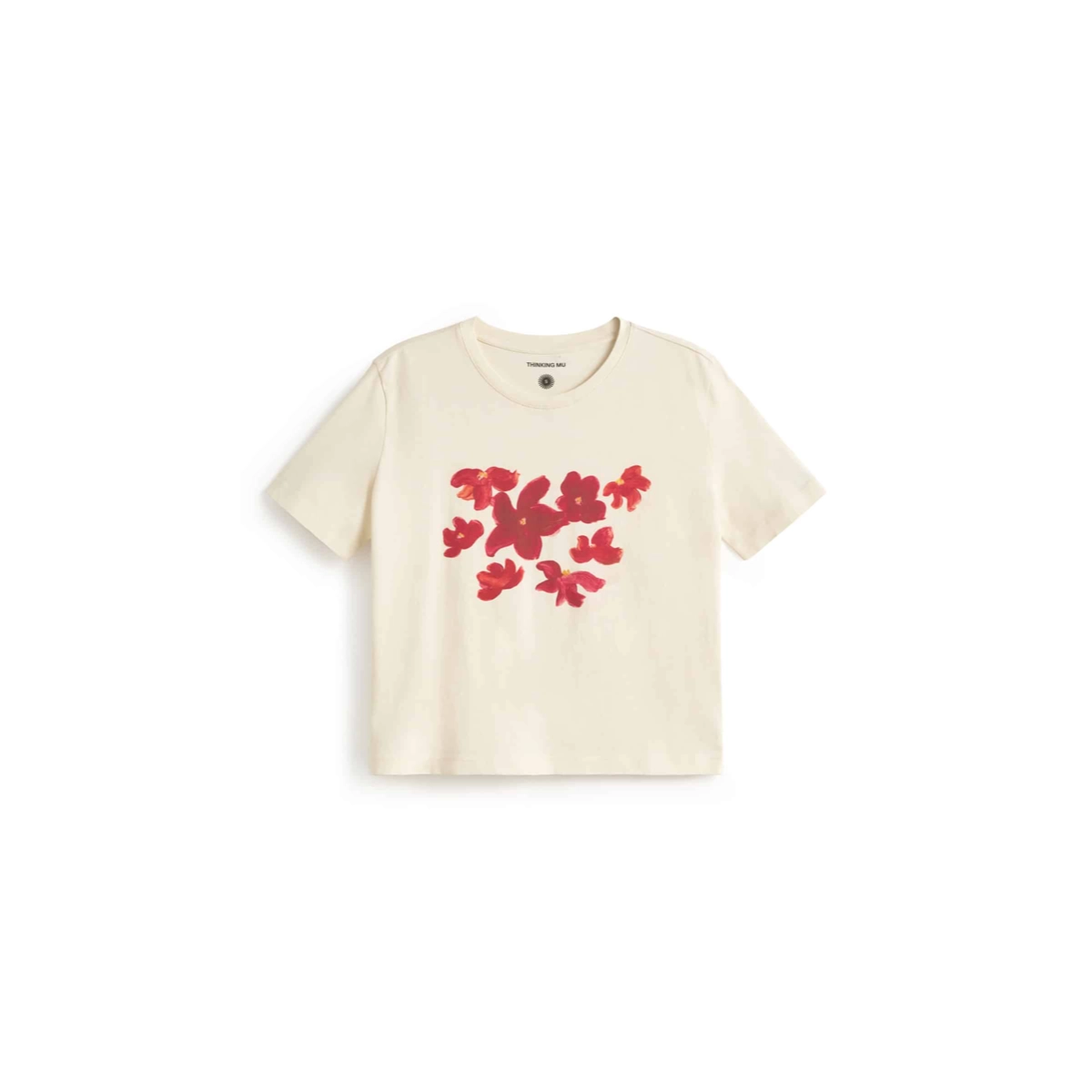 Tee, Kleidungsstück, T-Shirt, Blumenprint, Kurzarm, T-Shirt, Kurzarm, Kleidung, Blumenprint, Baumwolle?