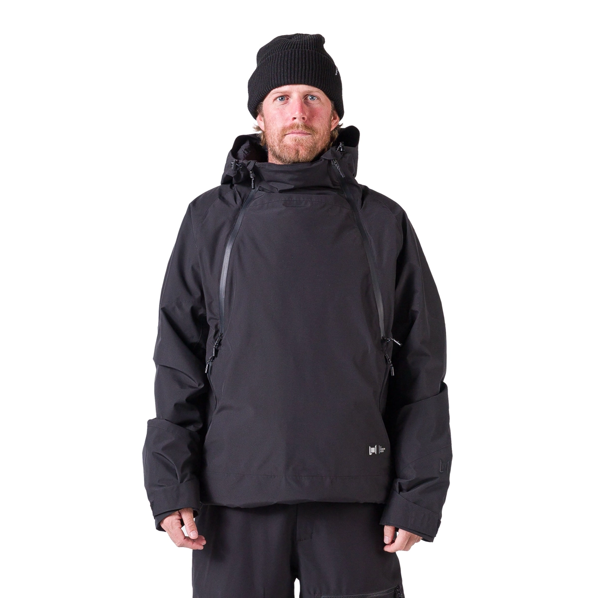 Veste pour homme, veste anti-vent, softshell, capuche, poches zippées, veste hardshell, veste d'hiver, noir, capuche, fermetures éclair
