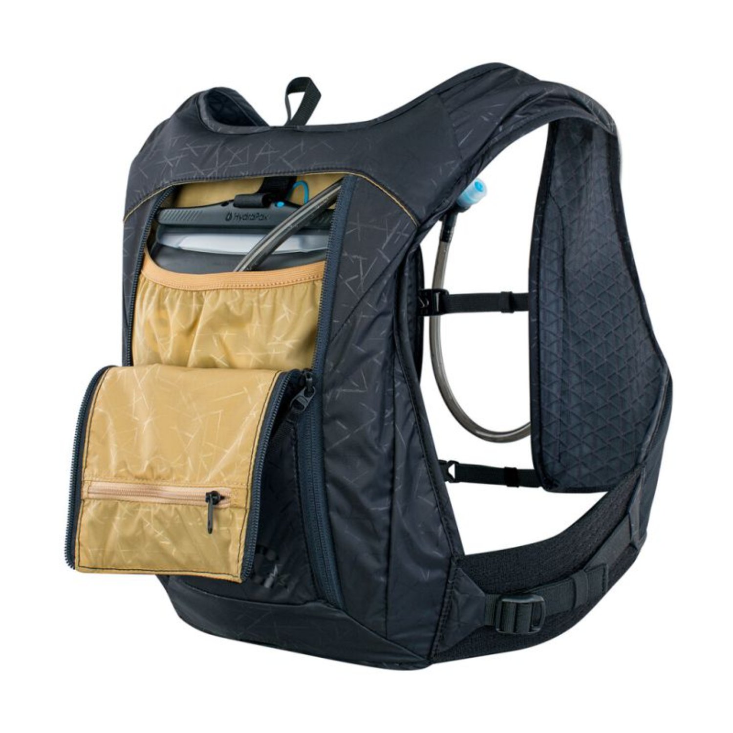 Rucksack, Hydration Pack, Rucksack mit Trinkblase, Schwarz, Minimalistische Tasche