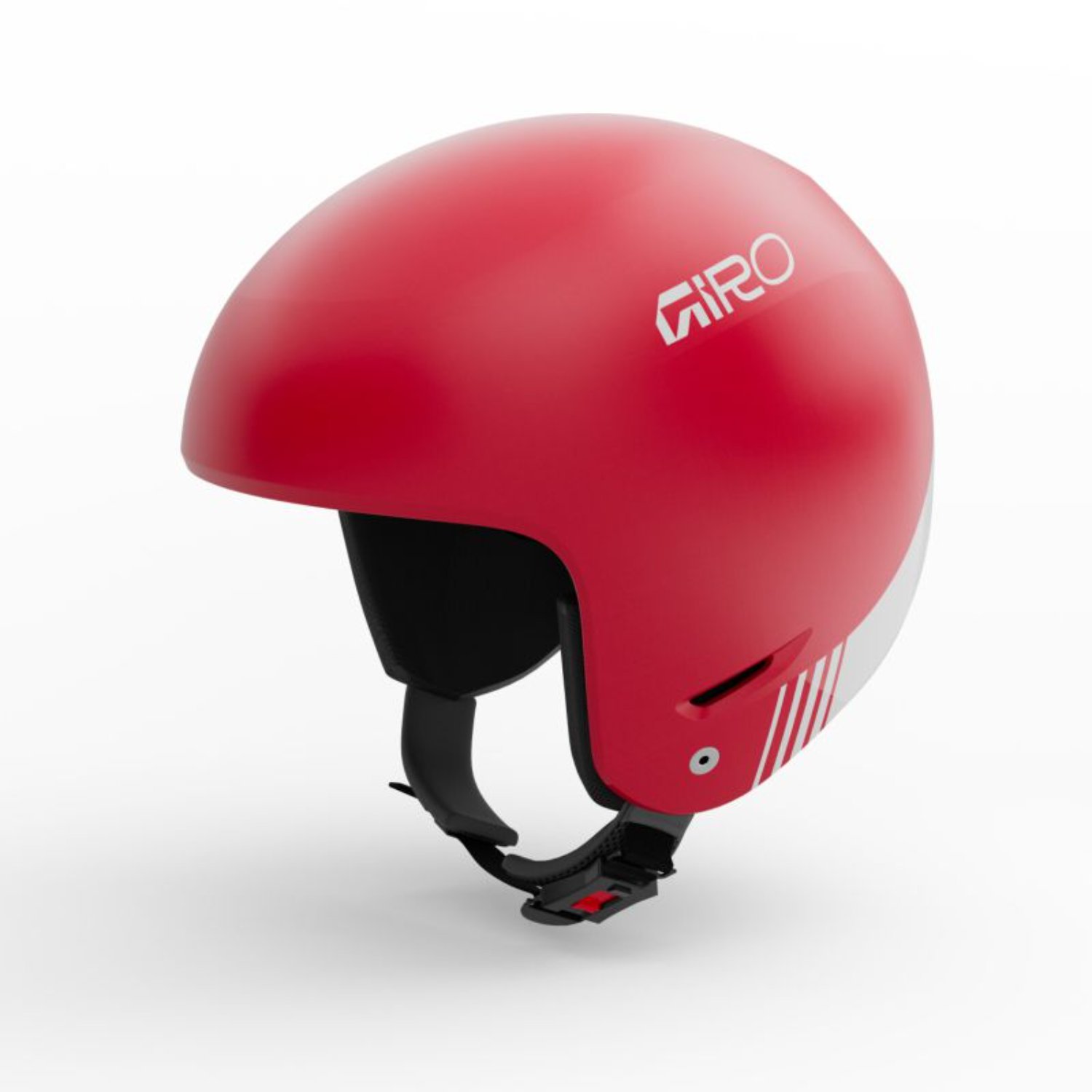 Casque, casque de ski, rouge, jugulaire, casque de protection