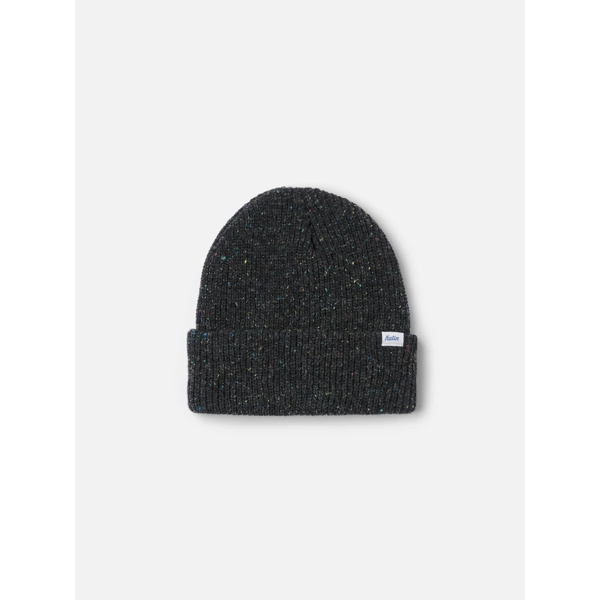 Basic Beanie Mütze, Strick, Schwarz, Gemustert, Umschlag