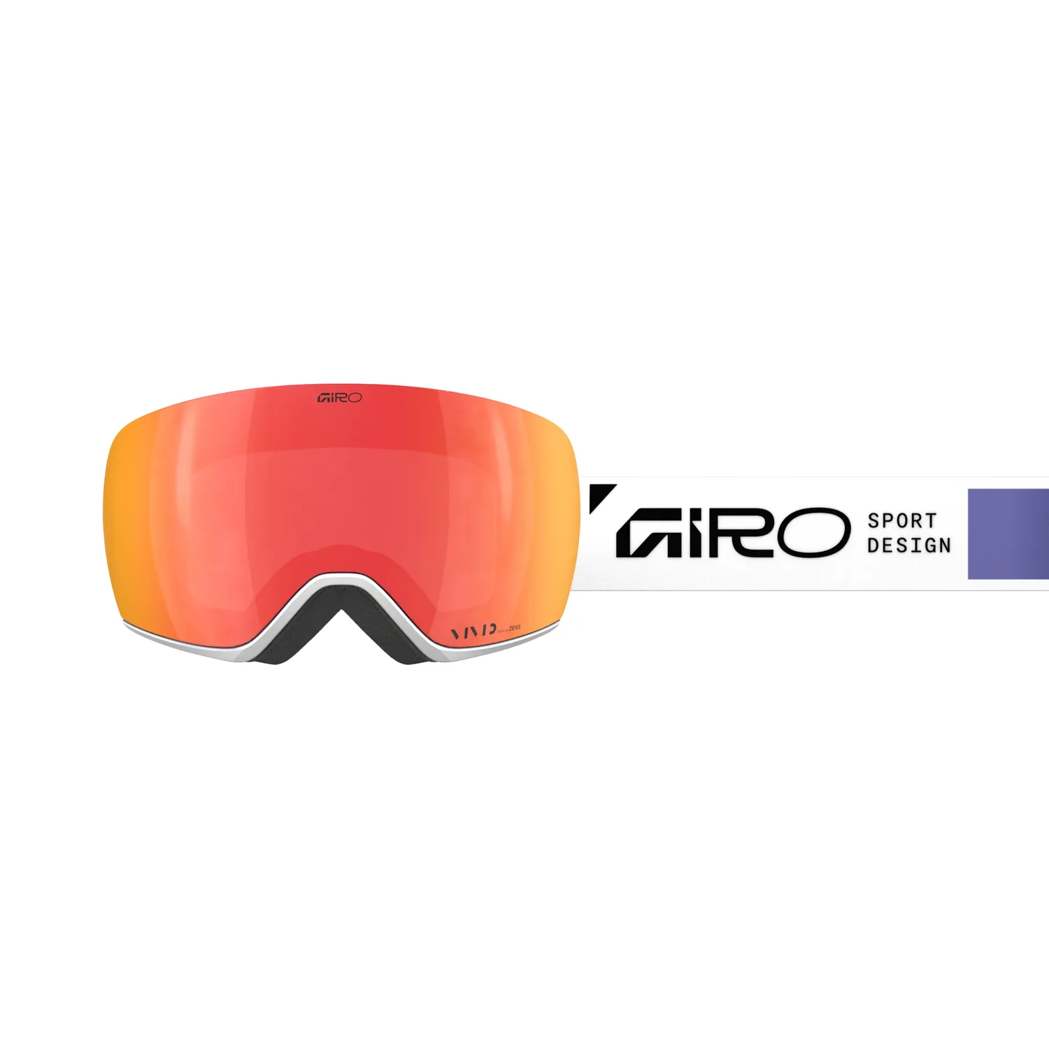 Lunettes de ski, verres miroités, rouge-orange, sans monture, lunettes de neige