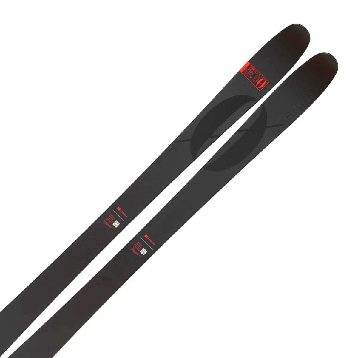 Kimbo 95 Skis, skis alpins, finition carbone/métallisée, skis noirs, paire de skis