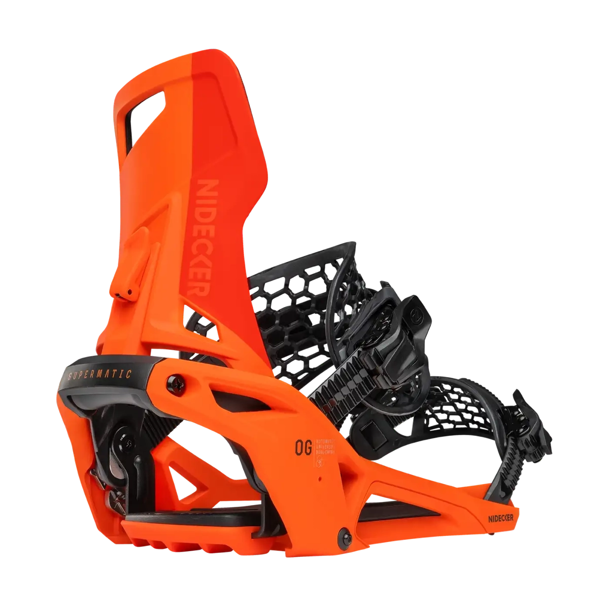 Fixations de snowboard, fixations de snowboard, Orange, système de serrage, boucle, fixations de snowboard, fixations Orange, Nidecker, fixations à enfiler, sangles réglables
