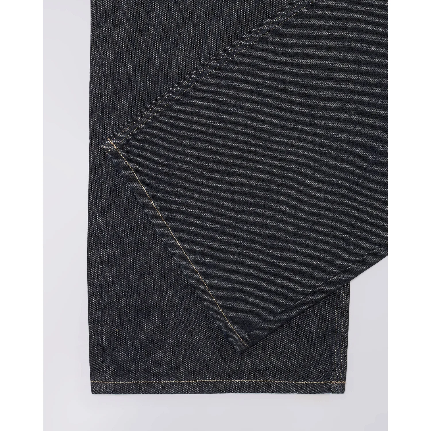 W' Olivia Pant Jeansstoff, Dunkelblau, Diagonalgewebe, Kontrastnähte, Stoffsaum