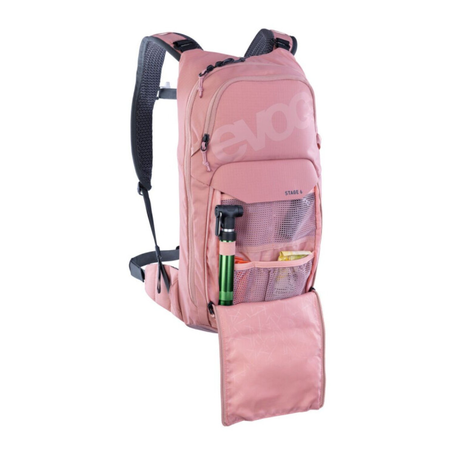 Rucksack, Rucksack pink, Netzfach, Stiftehalter, Vorderfach
