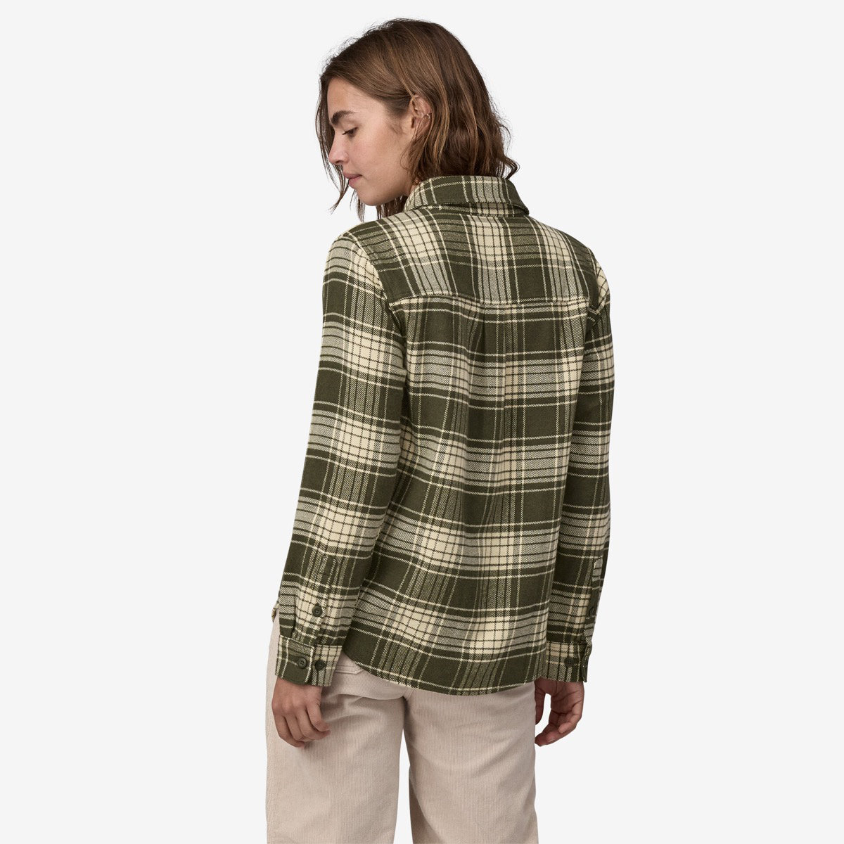 W's Fjord Flannel Shirt Mantel, Hemd, Jacke, Person, Langarm