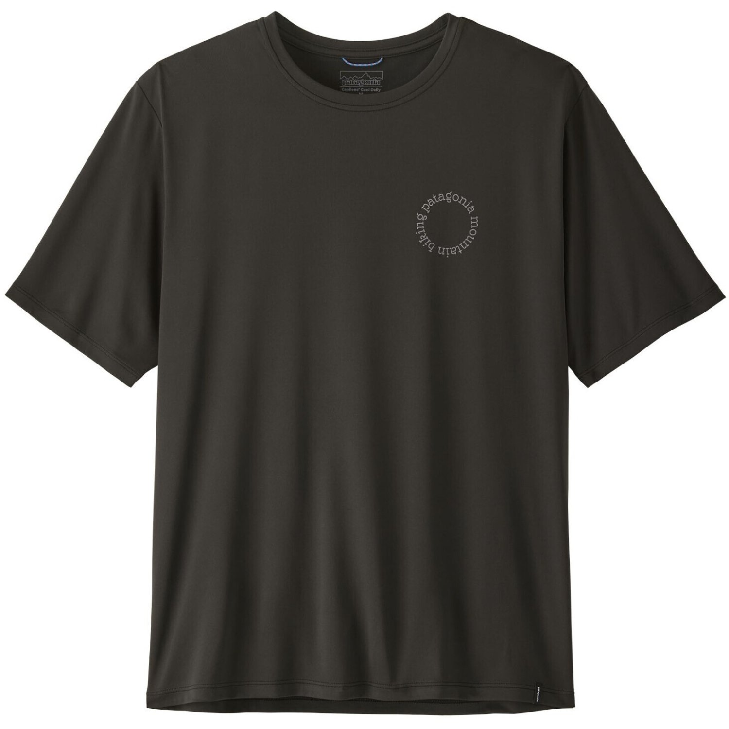 T-Shirt, Kurzarm, Kreislogo, Dunkelgrau, Freizeitkleidung