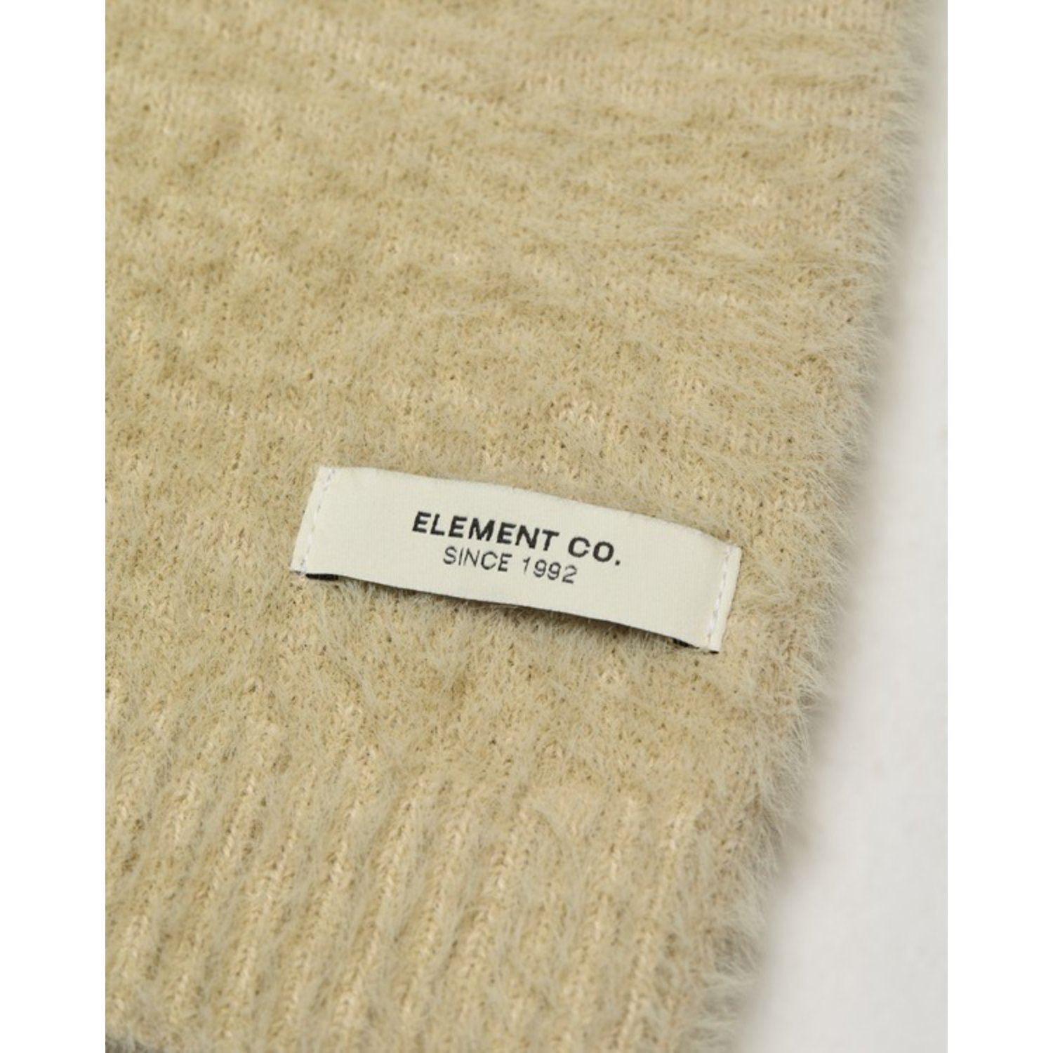 Hairy Polo W Wolle, Beige, Strick, Pullover, Label