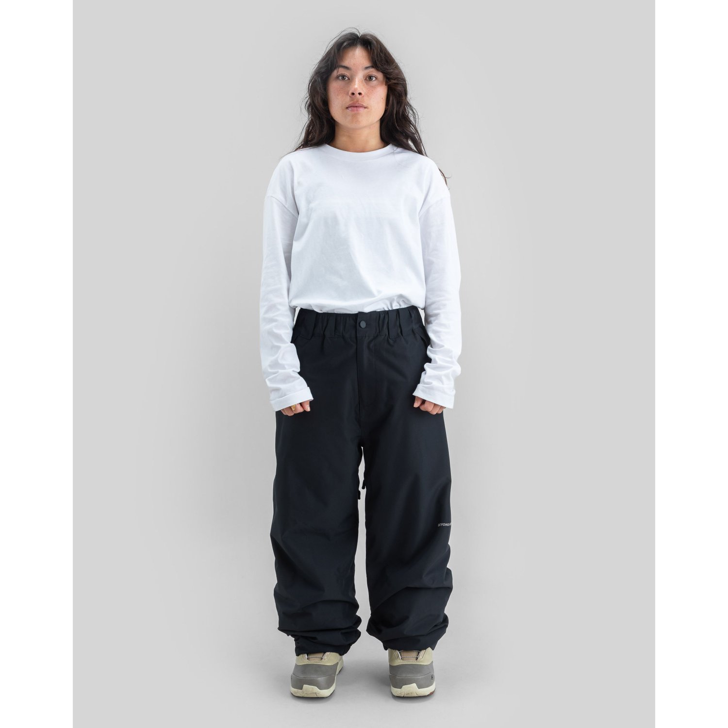 Hose, Snowboardhose, Schwarz, Lose Passform, Cargohose