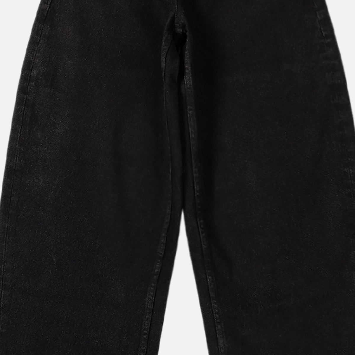Women's Baggy Denim Pants Hose, Schwarz, Jeans, Stoff, Knopflose?