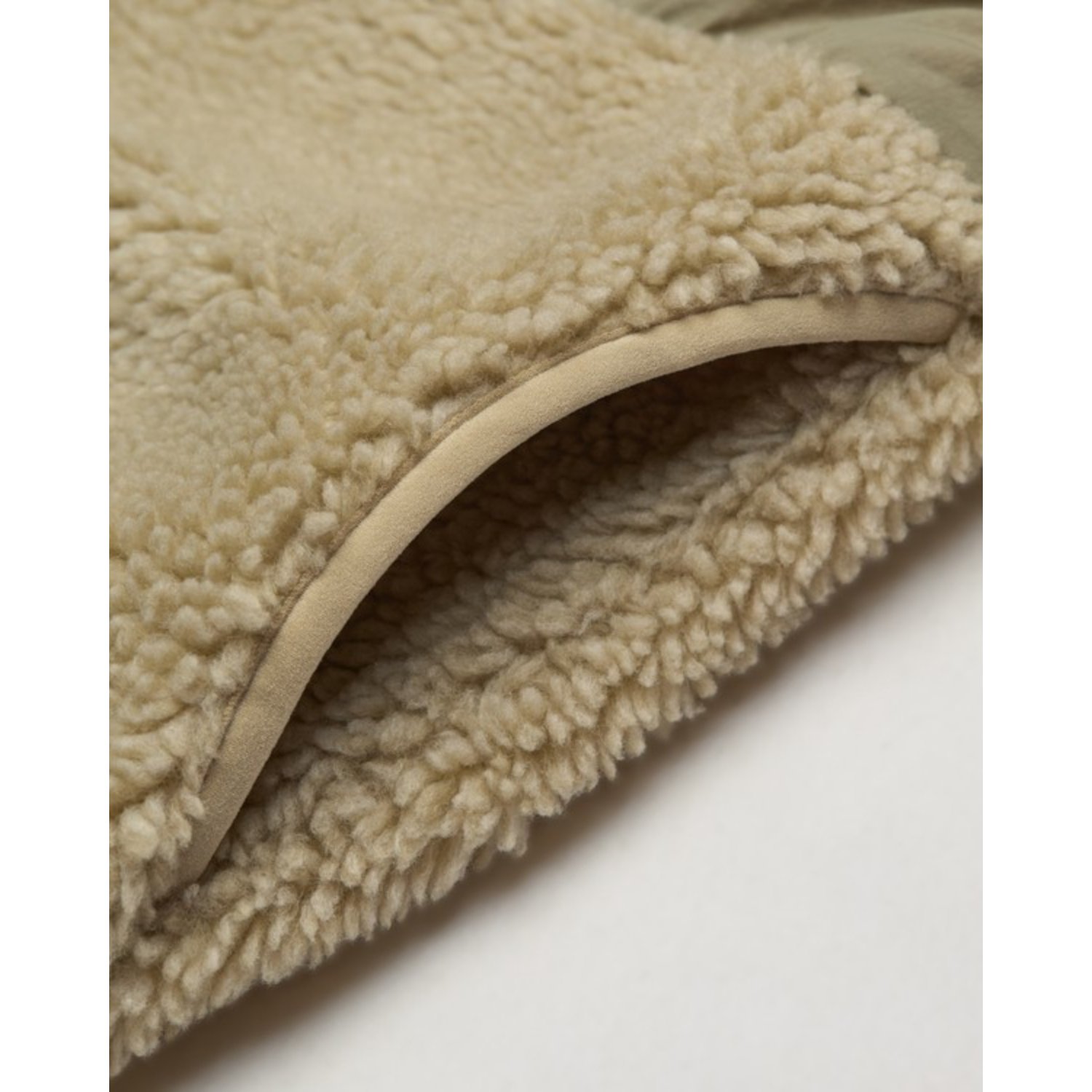 Polaire, tissu douillet, beige, tissu, housse de coussin