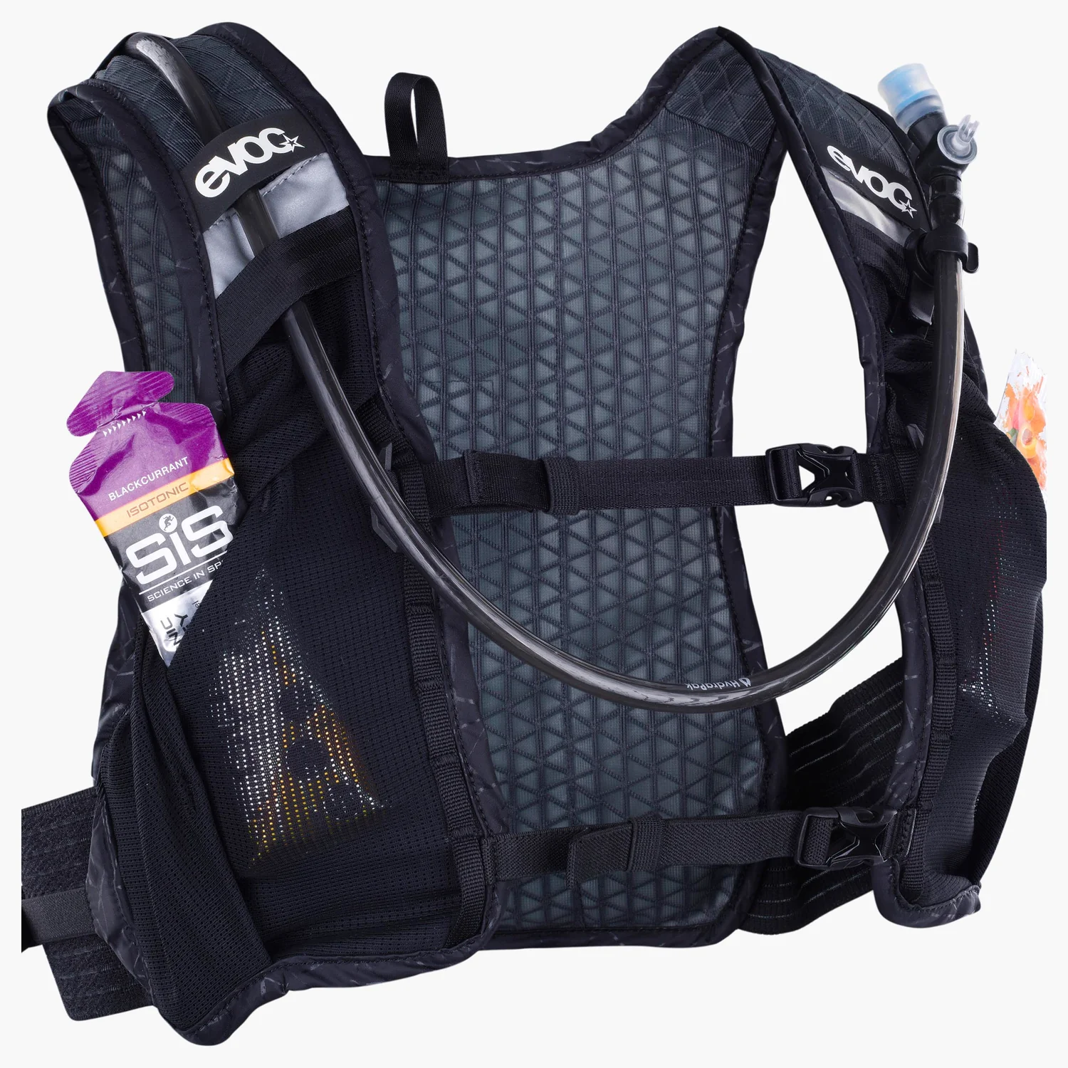Hydro Pro Ultra 1.5 + 1.5 Trinkweste, Trinkblase, Laufsport, Schwarz, Netzgewebe