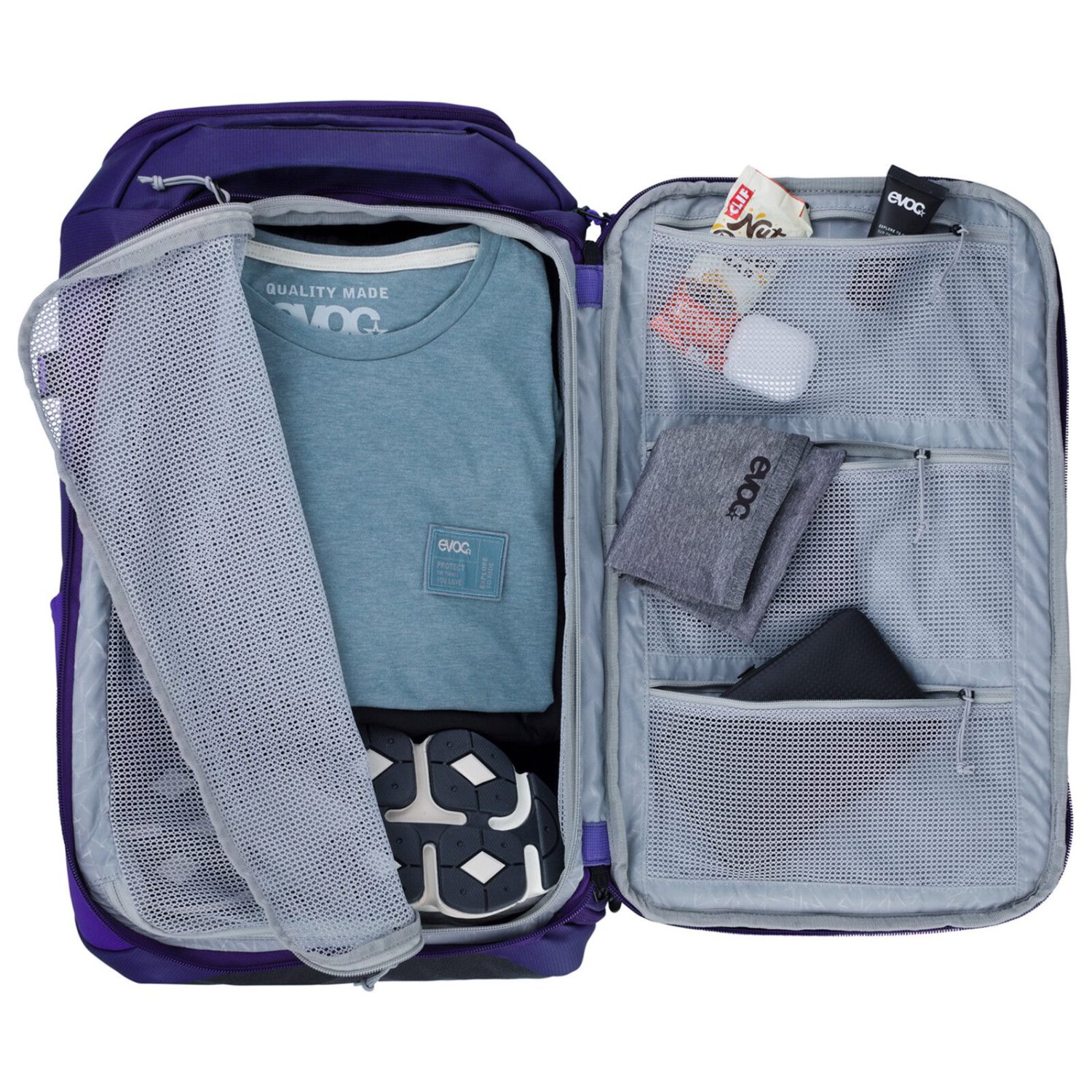 Athlete Backpack 30L Koffer Innenraum, Reiseorganizer, Kleidung, Mesh-Taschen, Reisegepäck
