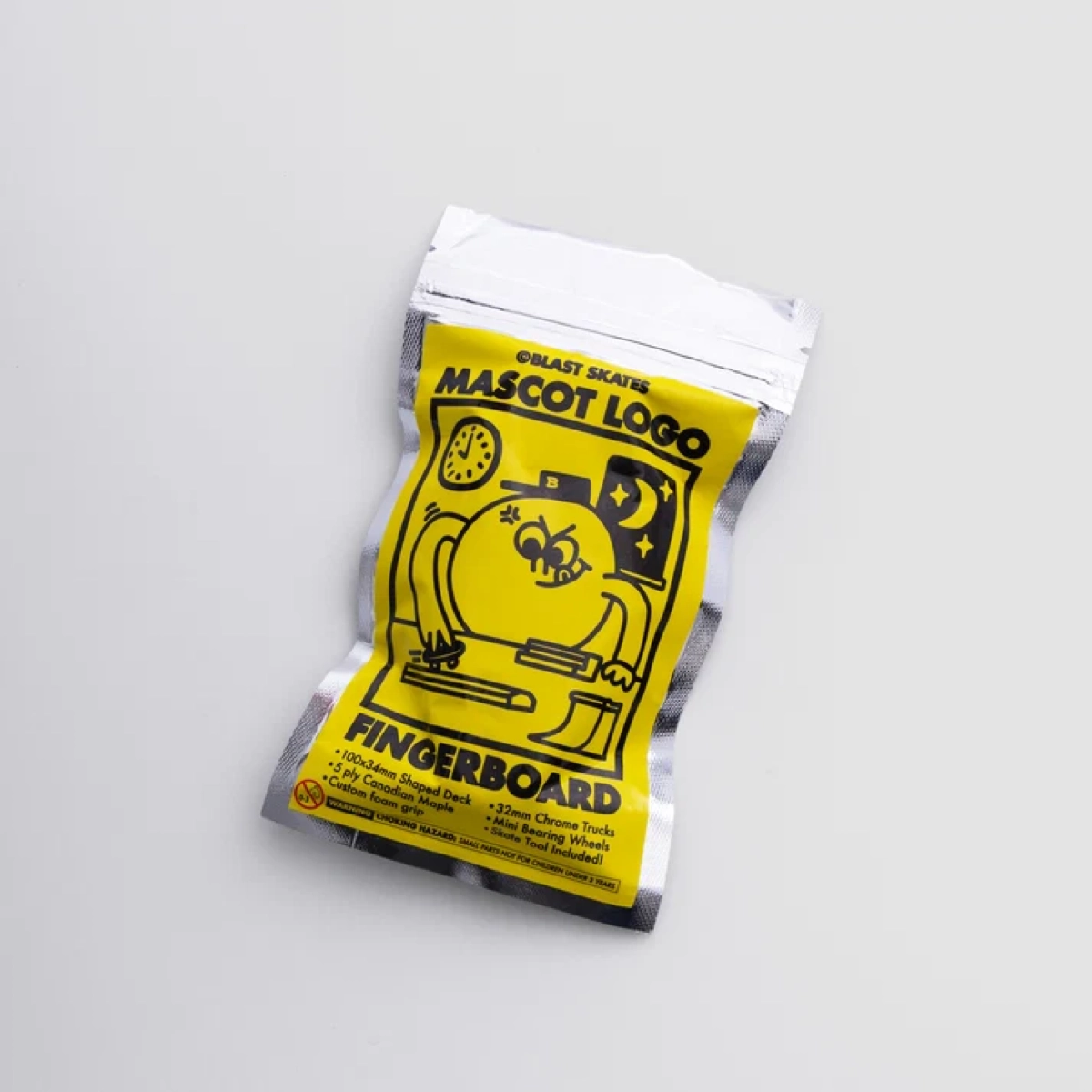Fingerboard Fingerboard, Skateboard, Verpackung, Gelb, Maskottchen, Fingerboard, Skate, Mini, Deck, Toy set