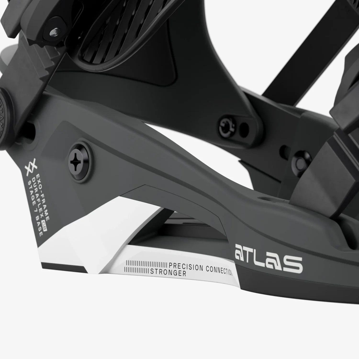 Snowboardbindung, Bindungsbase, schwarz, Kunststoff, Atlas-Serie