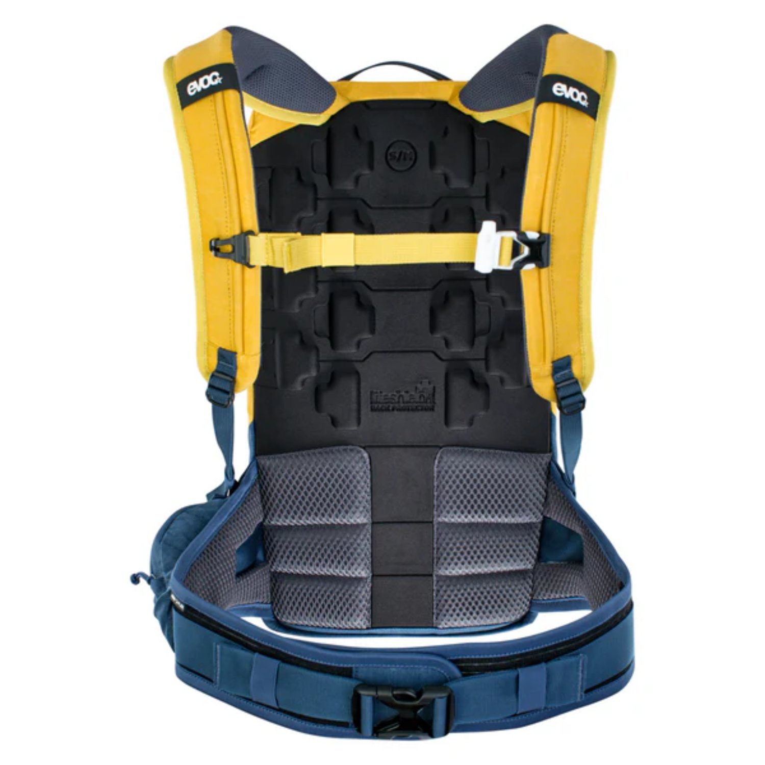 Rucksack, Gurtband, Rückenpolster, Gelb, Halterung