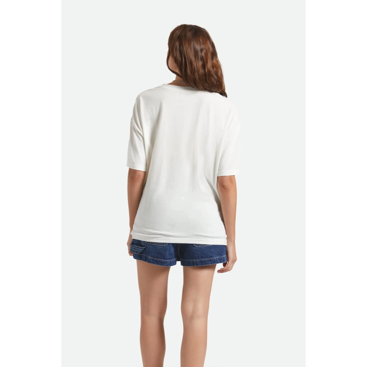 Rocky Mountain Oversized Tee Brixton Rocky Mountain Oversized Tee Off White, vue 3
