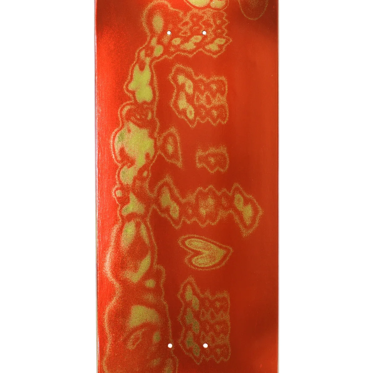 Skateboard-Deck, Rot, Gravur/Bedruckt, Muster, Kunst-Design