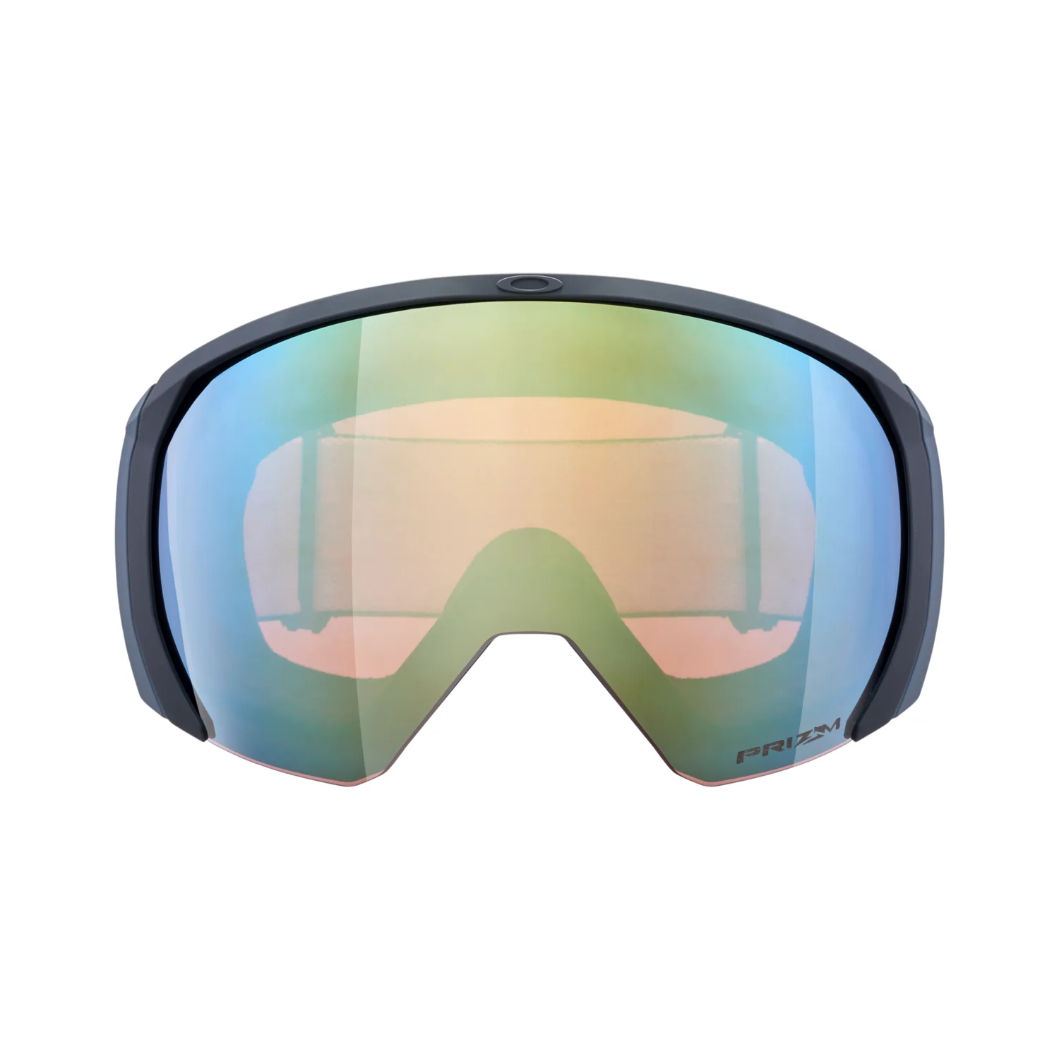 Flight Path L - Matte Blk Lunettes de ski, verres miroités, teinte bleu-vert, monture noire, vision panoramique