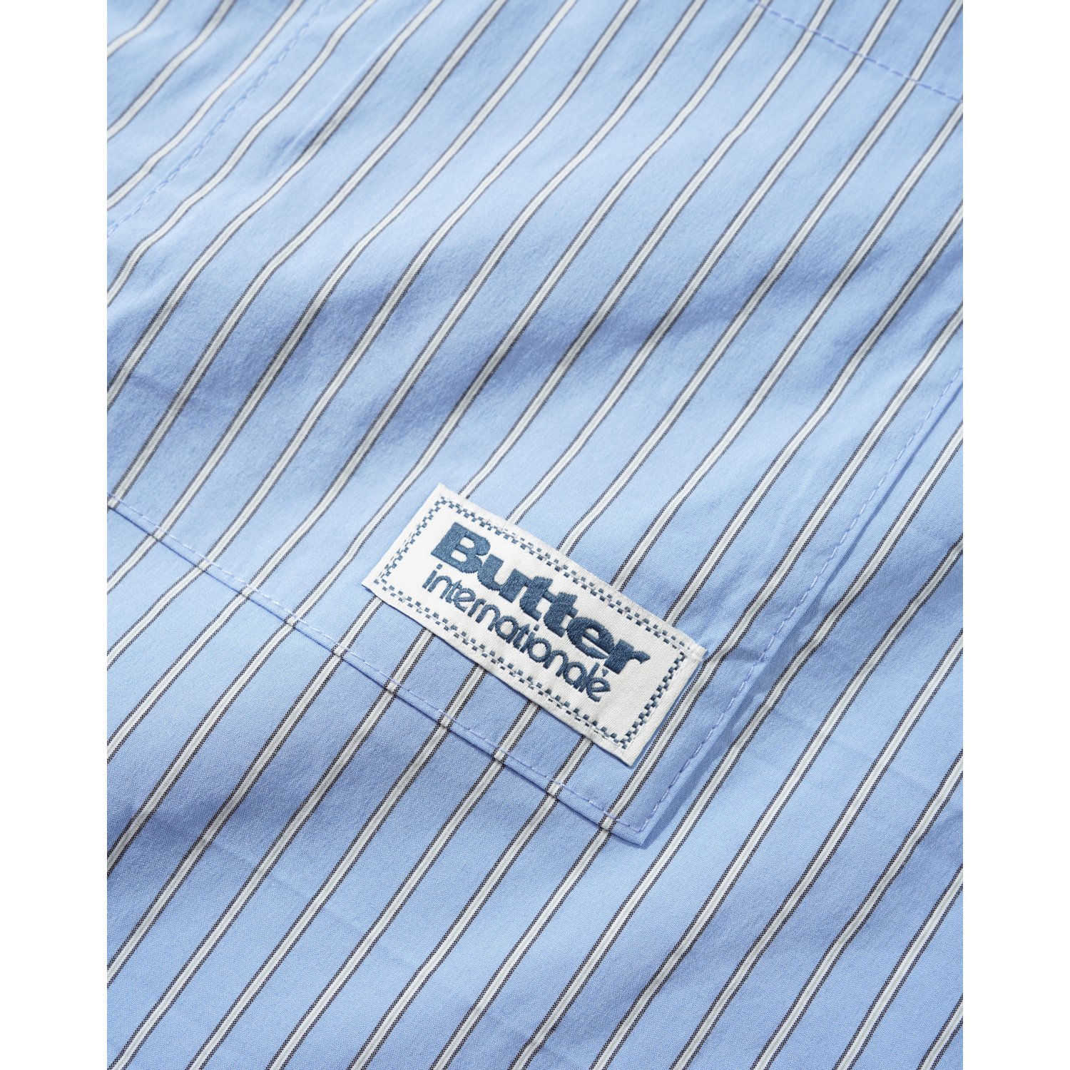 Hemden, Streifen, Blau, Button-Down, Label/Badge