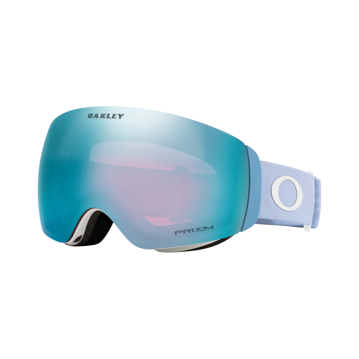 Flight Deck M Lunettes de ski, verres miroités, verres turquoise, sangle bleu clair, verres Prizm