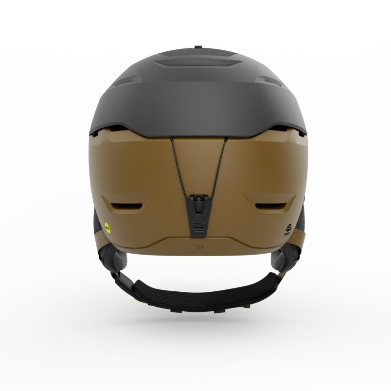  Skihelm, Helm, Braun, Rückansicht, Belüftung