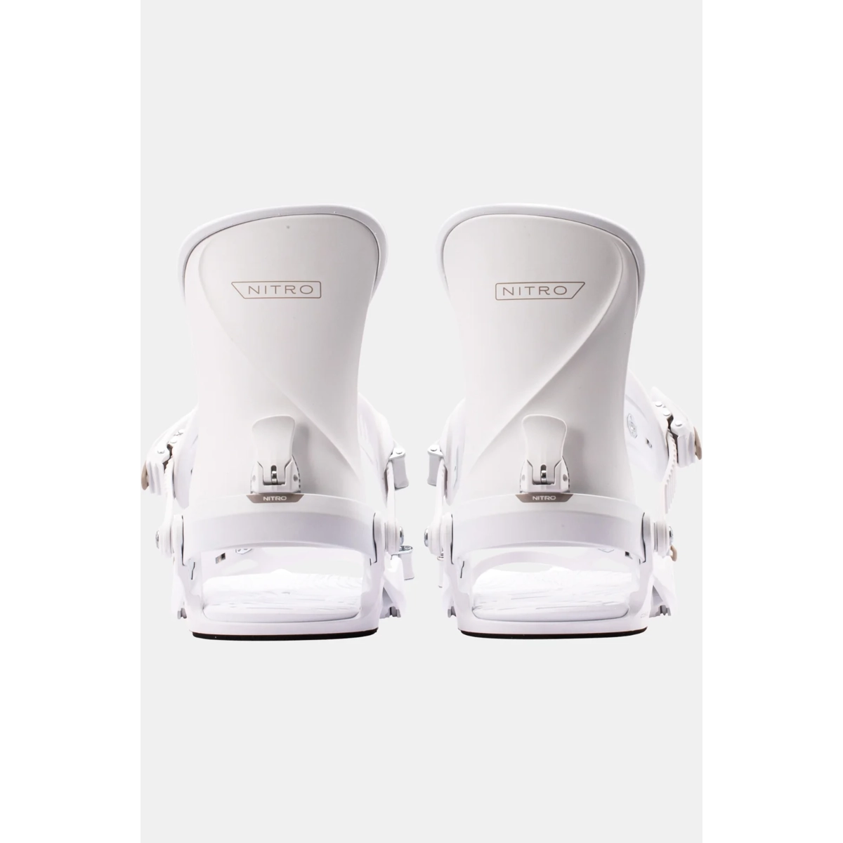 Schneeweiß, Snowboard-Bindungen, NITRO-Bindungen, verstellbare Bindungen, Board-kompatibel, Schneesport-Bindungen, Weiße Bindungen, Oberteilplatten, NITRO Bindungen, Snowboard-Ausrüstung