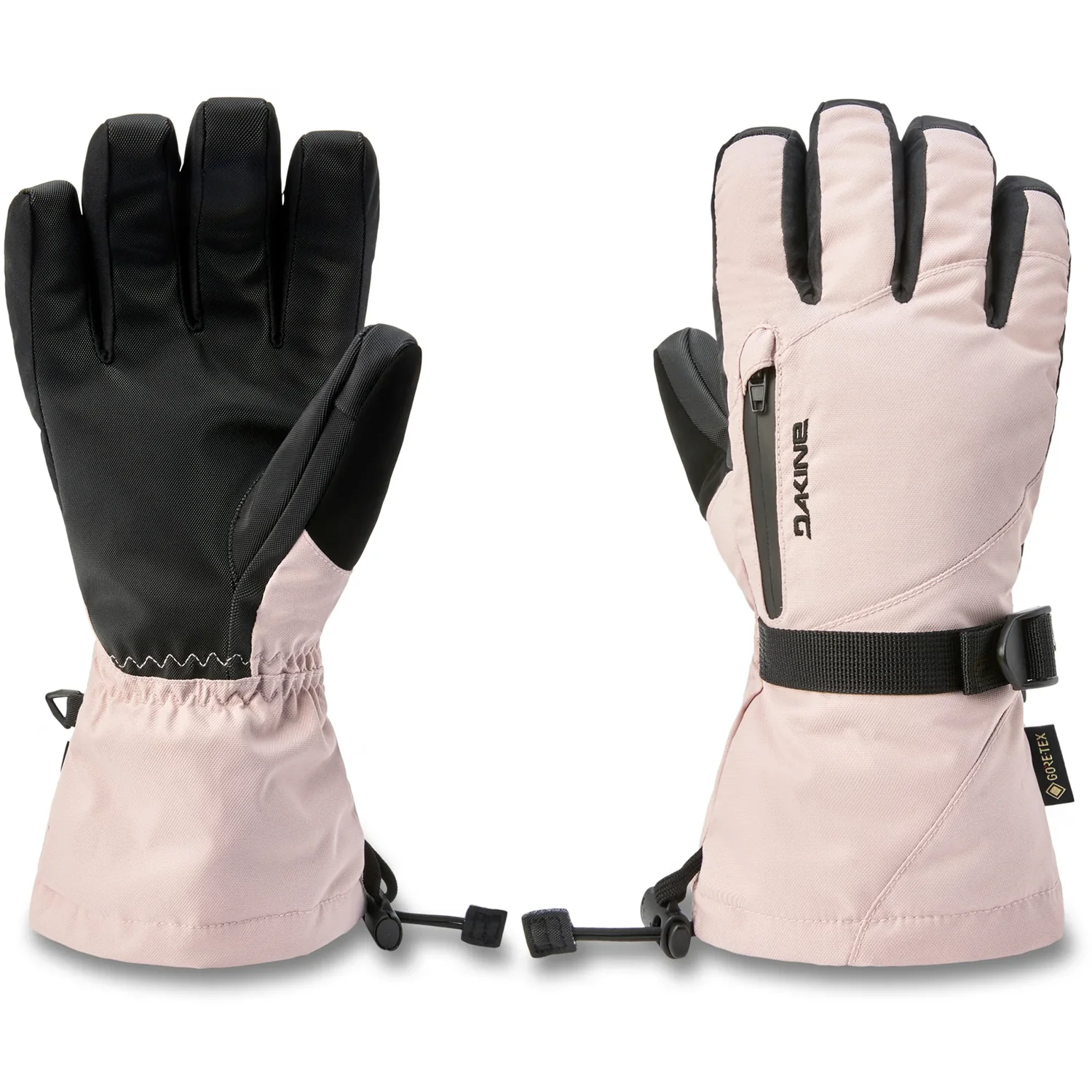 Wmn Sequoia Gore-Tex Gloves Skihandschuhe, GORE-TEX, Rosa, Schwarz, Handgelenkriemen