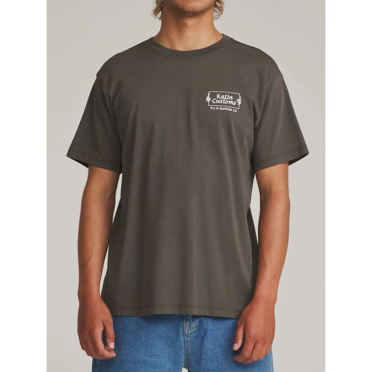Void Tee T-Shirt, Kurzarm, uni, Logo, Stoff