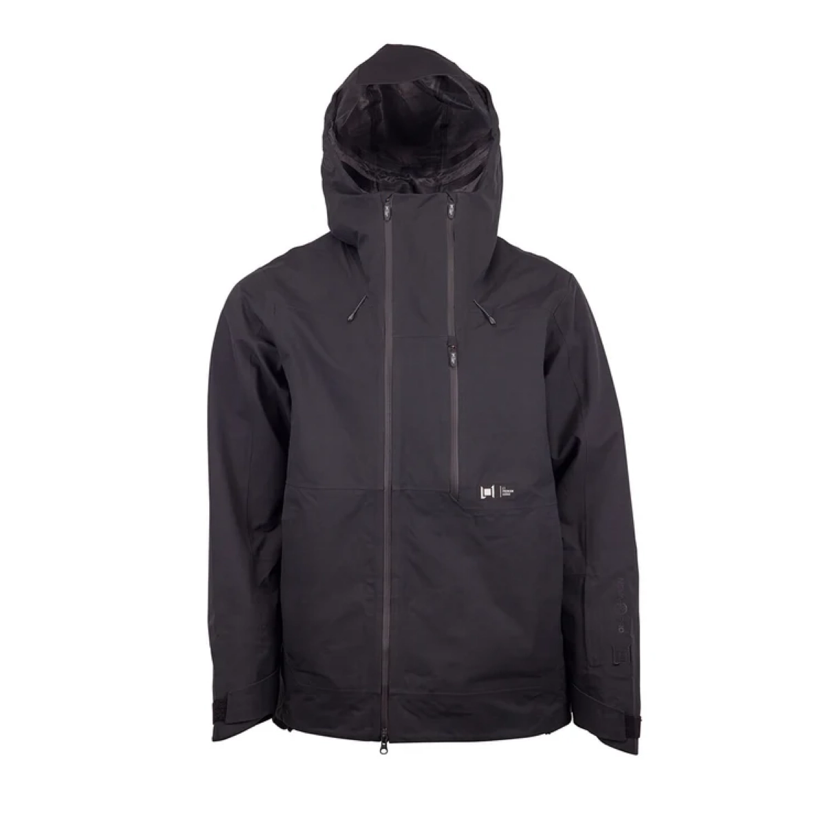 Veste pour homme, veste de pluie, sweat à capuche, matière : nylon, couleur : noir, veste, coupe-vent, capuche, fermeture éclair, veste de type manteau
