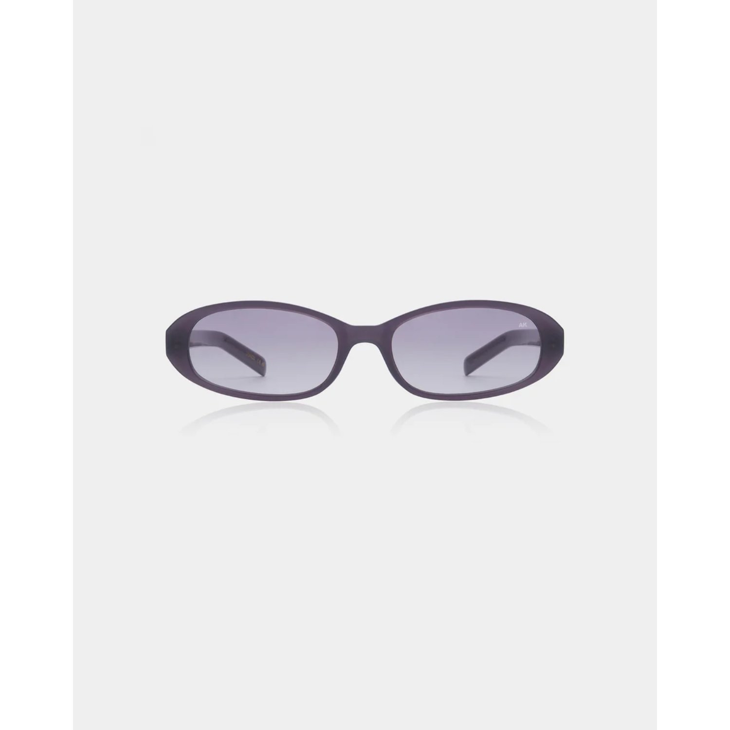 Sonnenbrille, Lila Rahmen, Lila Gläser, Ovale Brille, Kunststoffrahmen