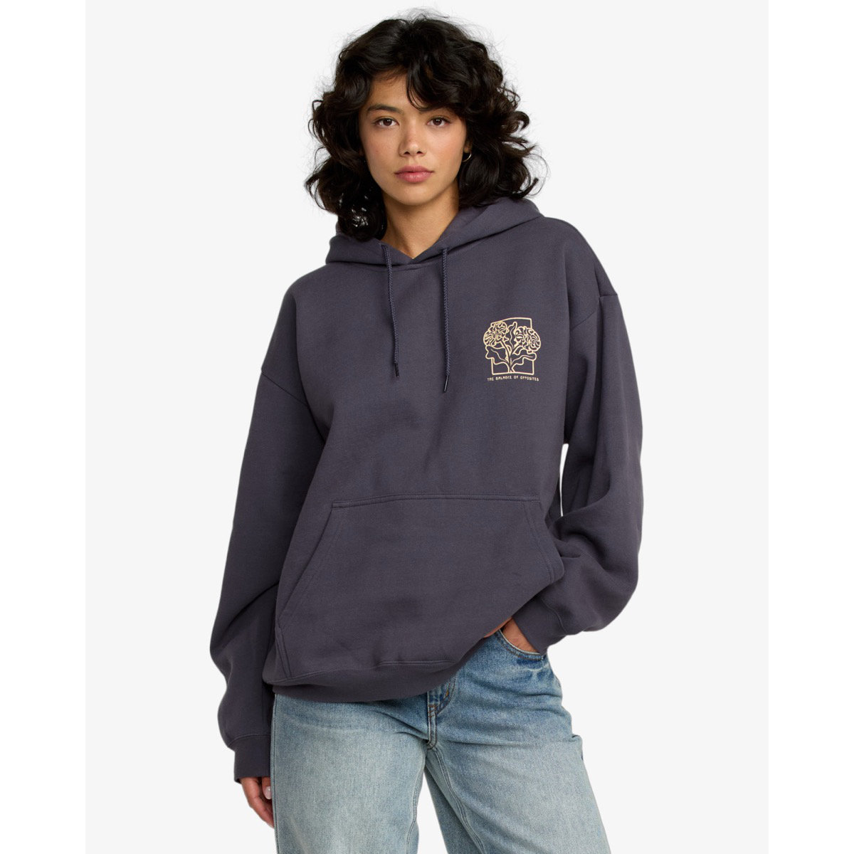 Baggie Bf Hood Strickwaren, Pullover, Sweatshirt, Kapuzenpulli, Fleece