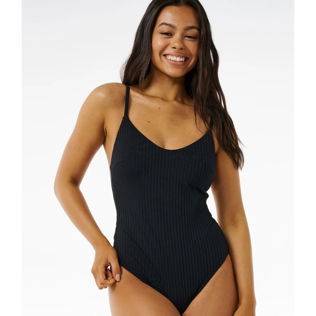 Premium Surf Cheeky 1PC Rip Curl Premium Surf Cheeky 1PC Black