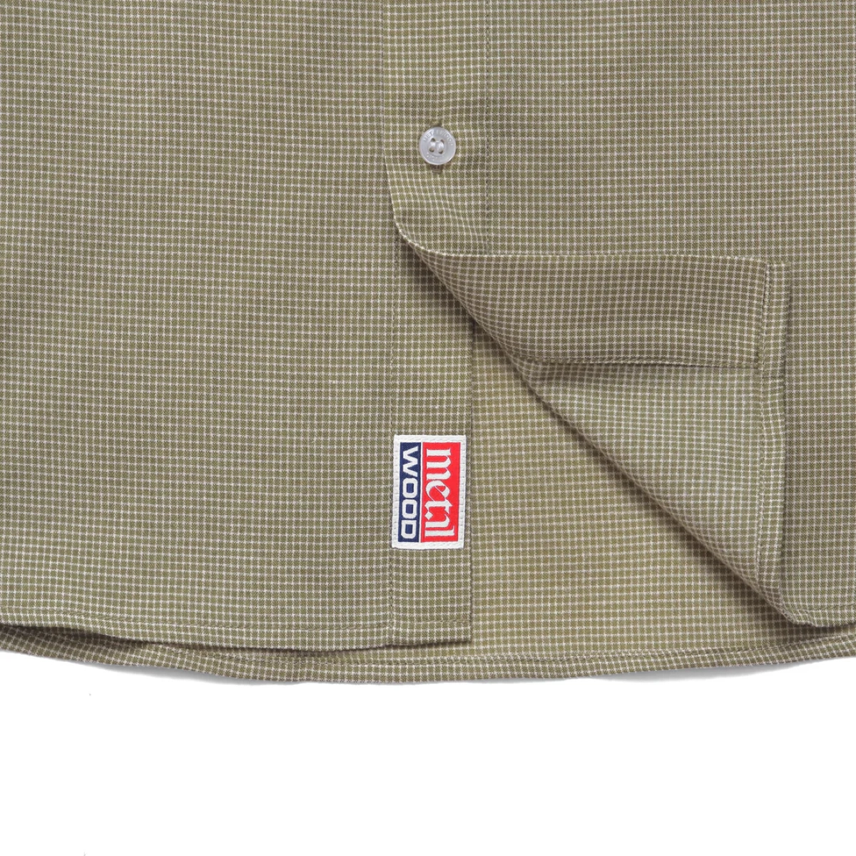 Micro Grid Oversized Button Up