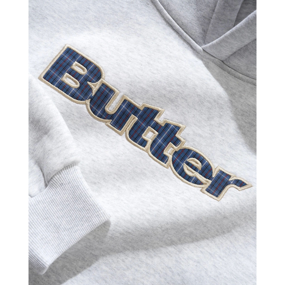 Plaid Logo Applique Hood Plaid Logo Applique Hood