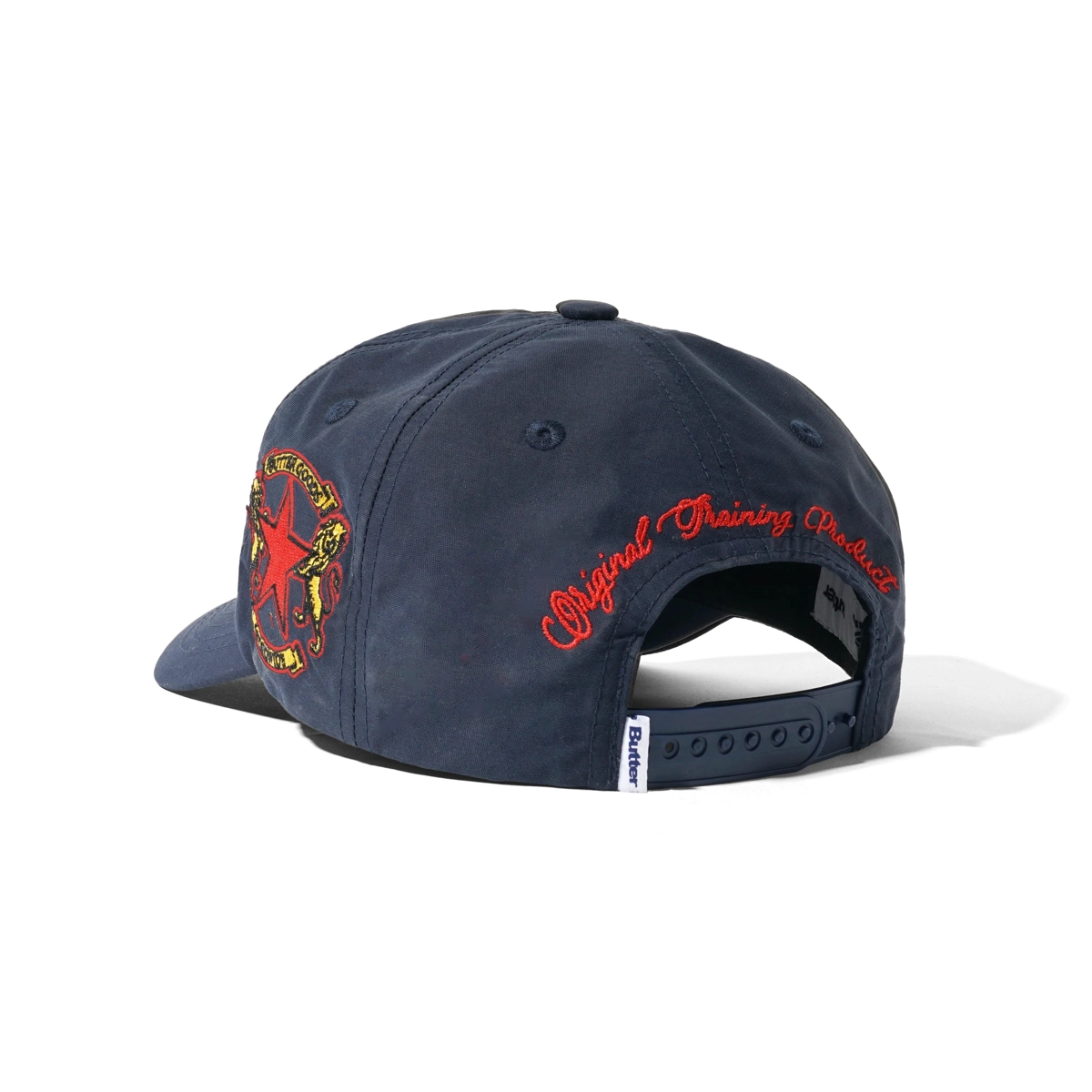 Victory 5 Panel Cap Baseballcap, Gesticktes Patch, Navyblau, Verstellbares Band, Aufnäher?, Baseballcap, Marineblau, Stickerei, Verstellbar, Rote Akzente