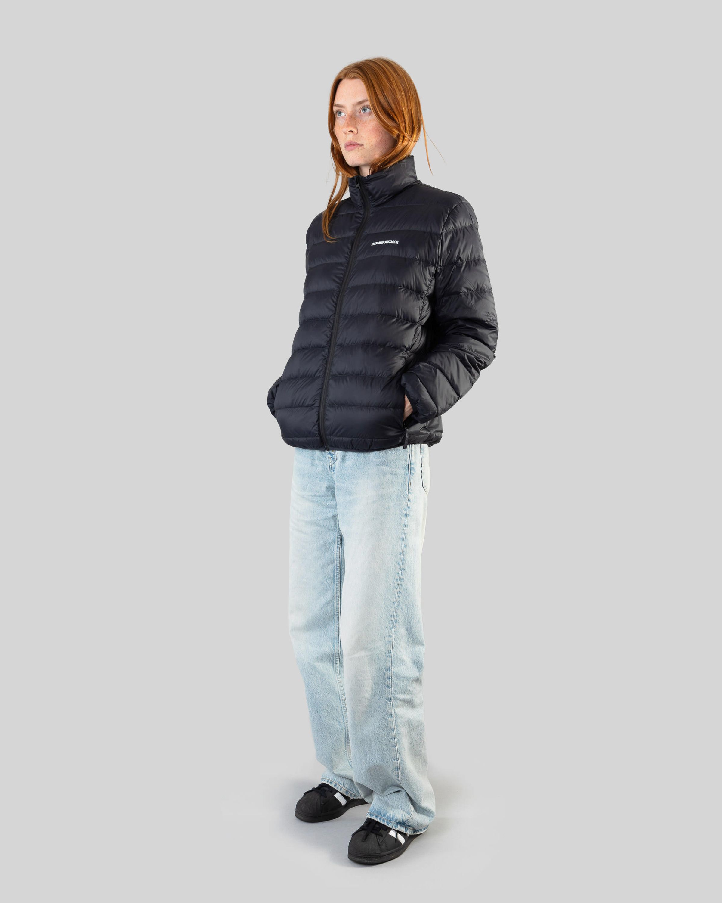 Packable Down Jacket Mantel, Jacke, Hosen, Langarm, Person