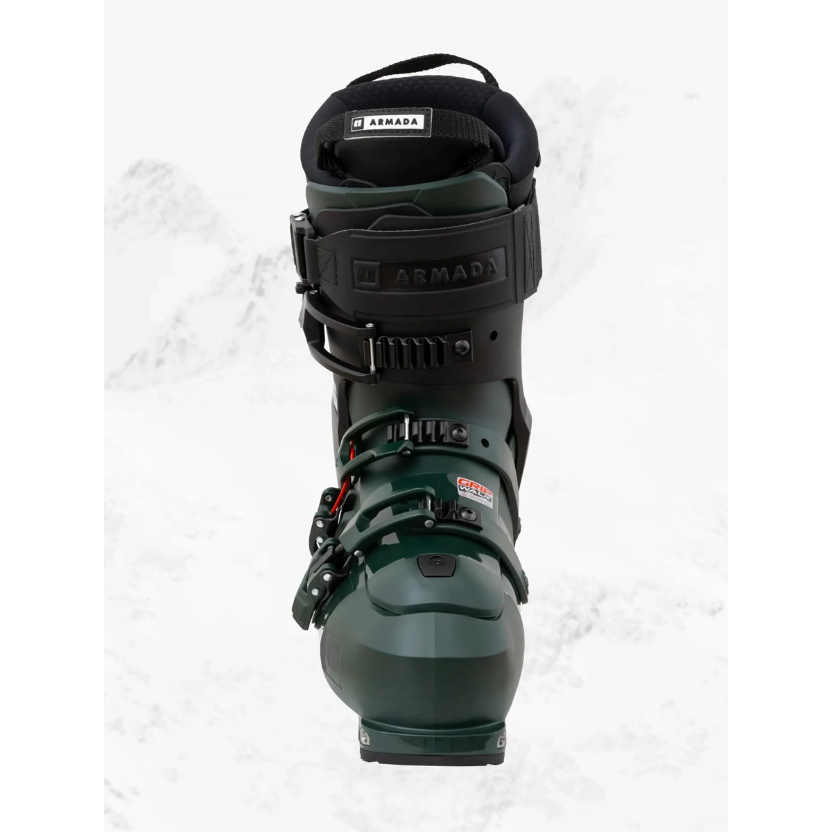 AR ONE 130 MV Chaussure de ski, chaussure de snowboard, boucle noire, protège-coque, ajustement de la taille, chaussure de ski, chaussure, fixation, gris-vert, boucles