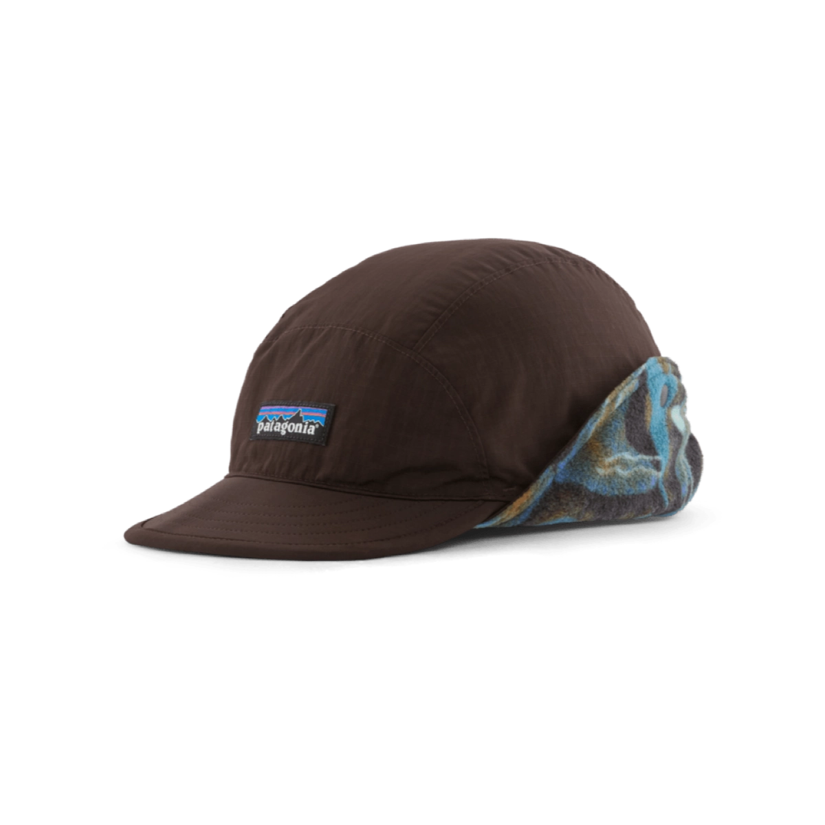 Isthmus Earflap Cap Wachschild, Kappe, Patagonia, Baumwolle, Farbton Braun