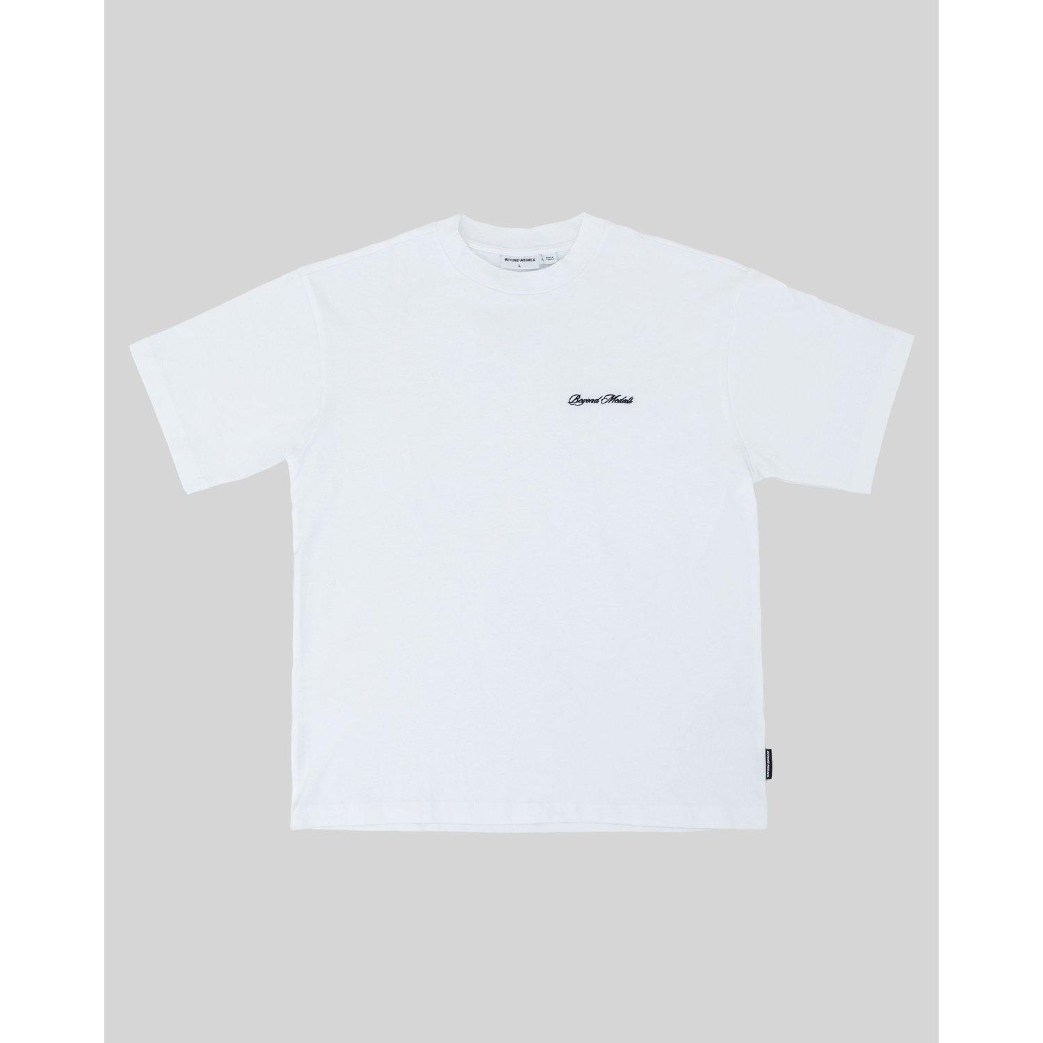 T-shirt, blanc, manches courtes, vêtements, application de marque