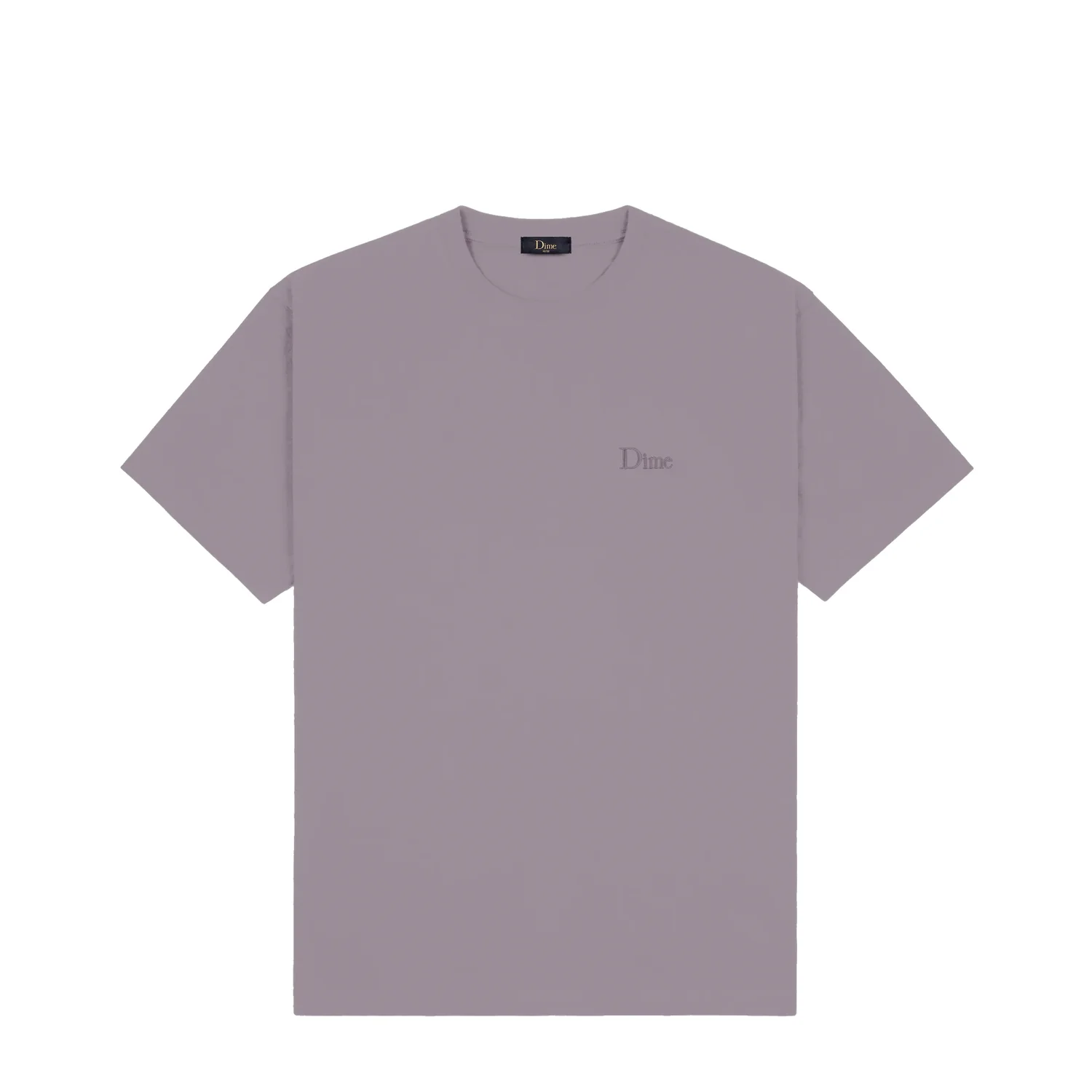 Dime Classic Small Logo T-Shirt Plum Gray