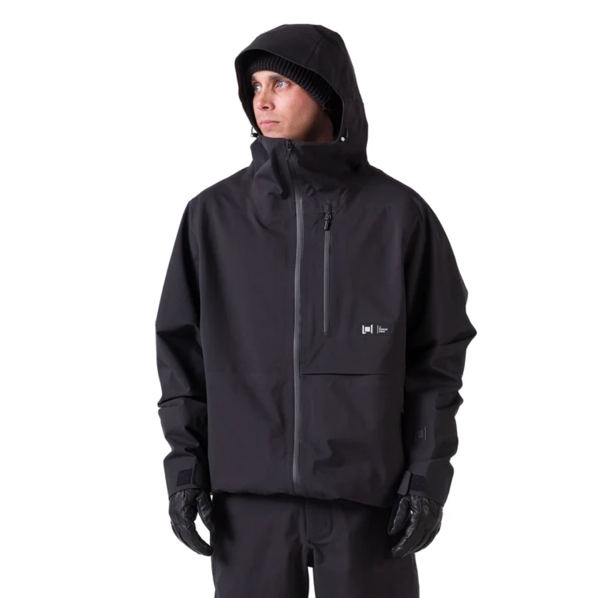 Veste de pluie, veste pour homme, sweat à capuche, imperméable, couleur noire, veste de pluie, veste pour homme, imperméable, capuche, poche avant