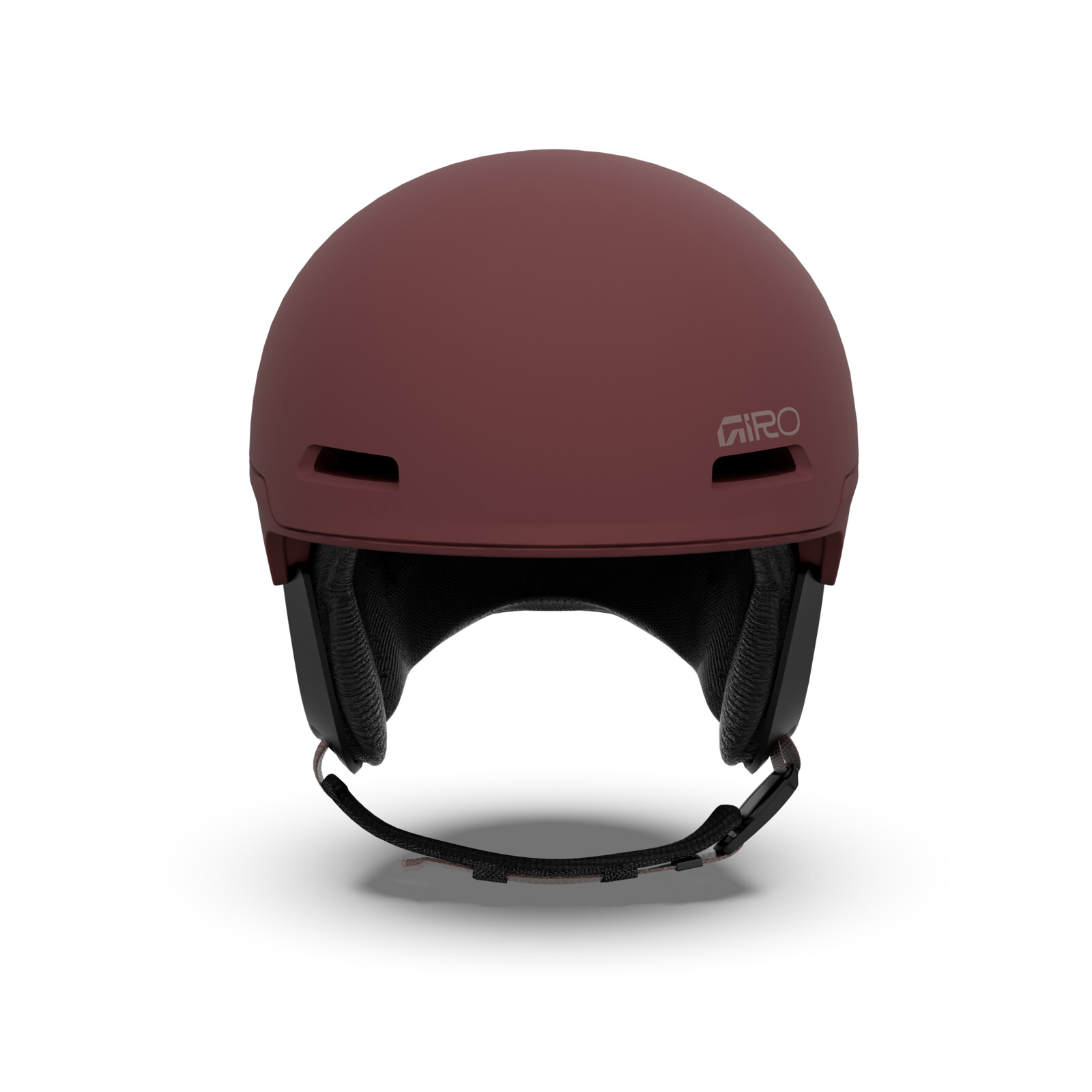 Owen Spherical Helmet Skihelm, Belüftete Konstruktion, Mattes Burgunder, verstellbares Band, Ohrpolster