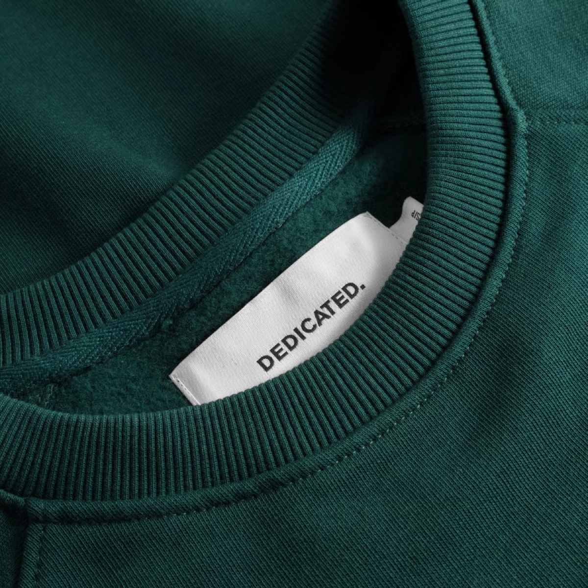 Sweatshirt Ystad Dedicated Sweatshirt Ystad Dark Green, vue 2