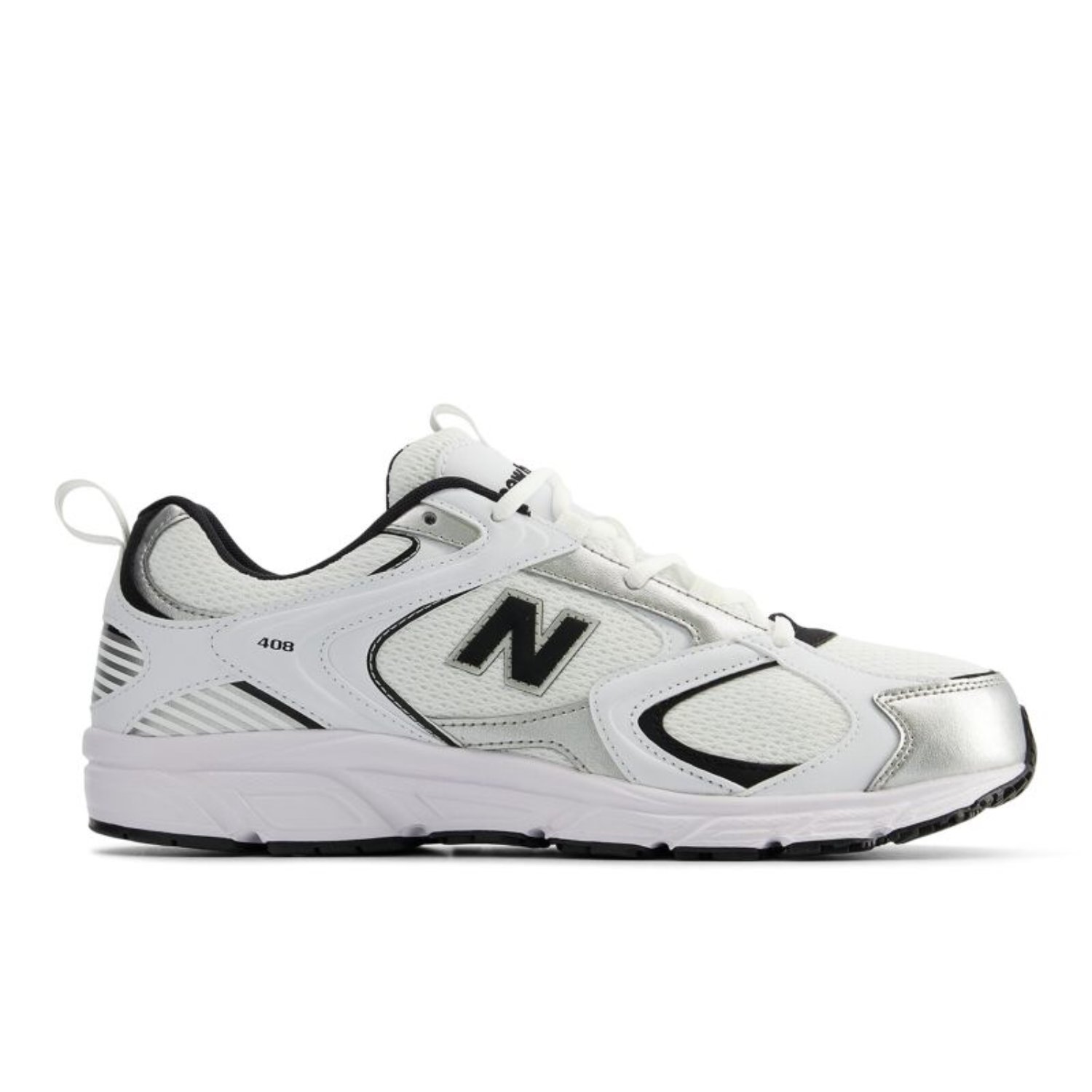 Ml408Wb Baskets, blanches, tige en mesh, semelle en caoutchouc, logo N
