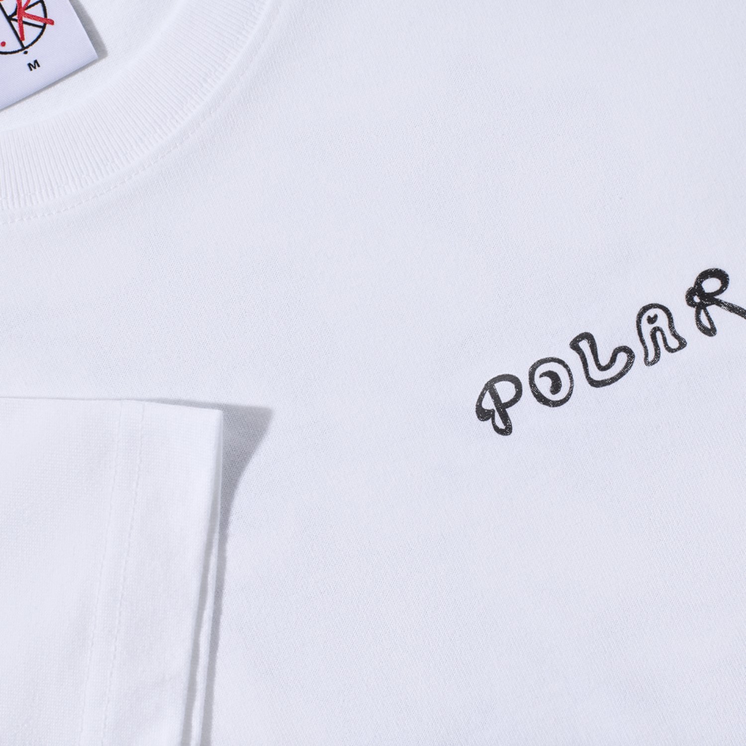 T-shirt, blanc, imprimé, motif, logo