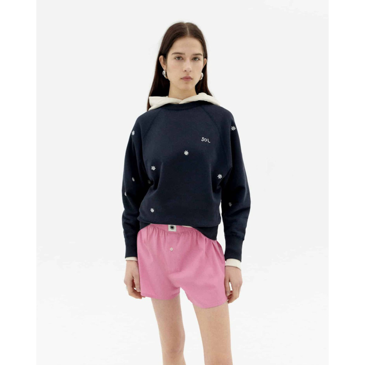 Bonnie Sweatshirt ThinkingMu Bonnie Sweatshirt Sol Sol Navy