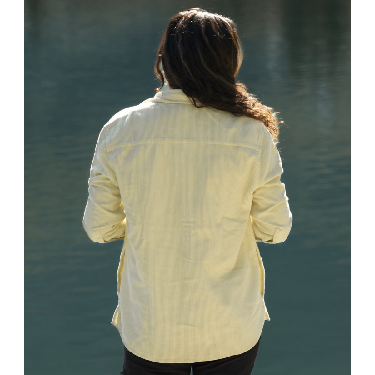 Surchemise en velours côtelé Manteau, manches longues, veste, blouse de laboratoire, personne